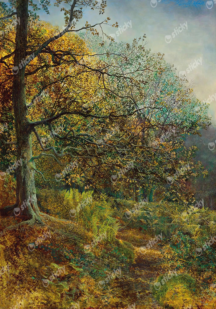 Πινακας σε καμβά JOHN ATKINSON - WOODLAND NEAR LEEDS