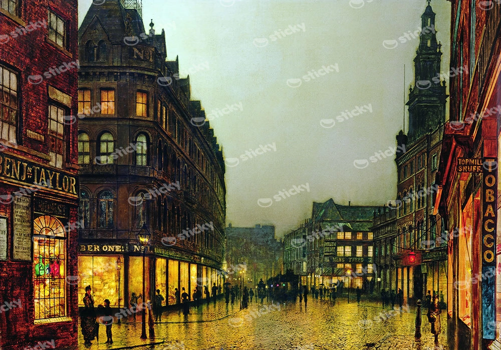 Πινακας σε καμβά JOHN ATKINSON - BOAR LANE LEEDS