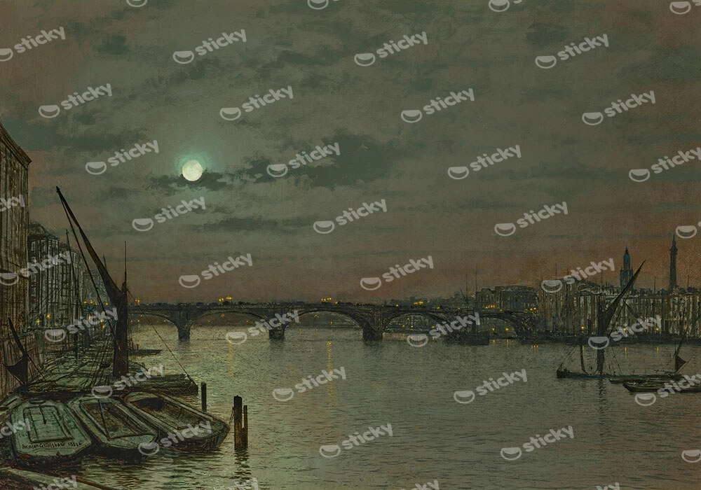 Πινακας σε καμβά JOHN ATKINSON - SOUTHWARK BRIDGE