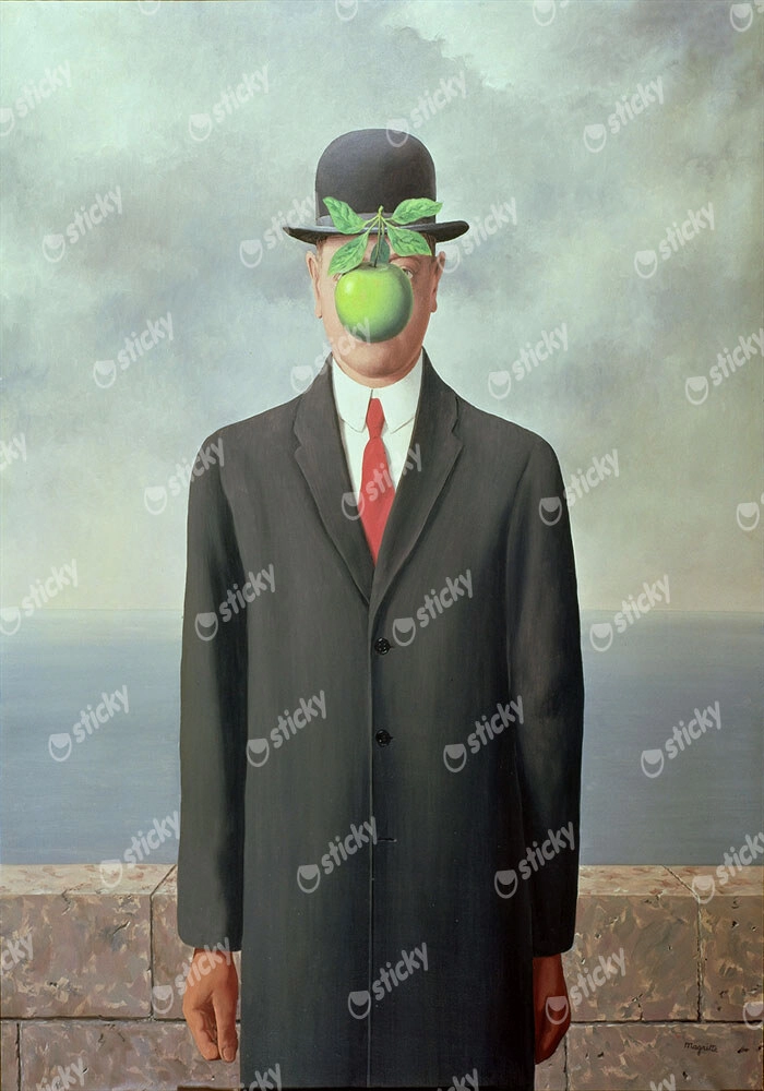 Πινακας σε καμβά MAGRITTE - THE SON OF A MAN