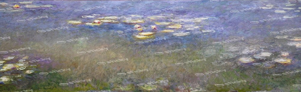 Πίνακας Πανοραμικός σε καμβά MONET - WATER LILIES