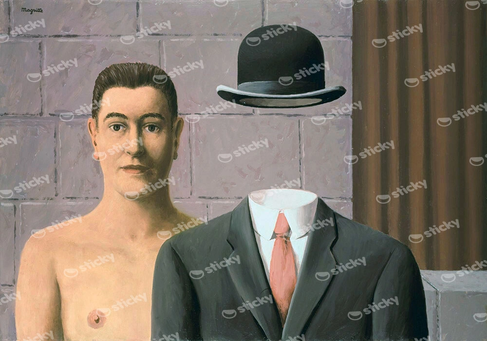 Πινακας σε καμβά MAGRITTE - THE ROAD TO DAMASCUS