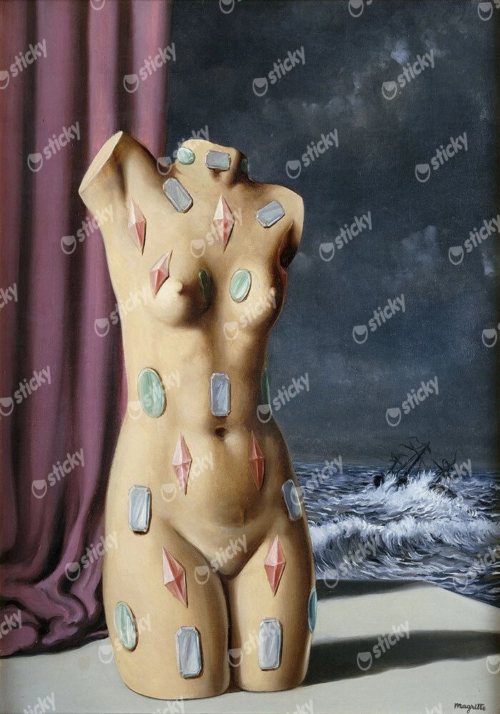 Πινακας σε καμβά MAGRITTE - THE DROP OF WATER