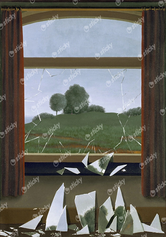 Πινακας σε καμβά MAGRITTE - THE KEY TO THE FIELDS