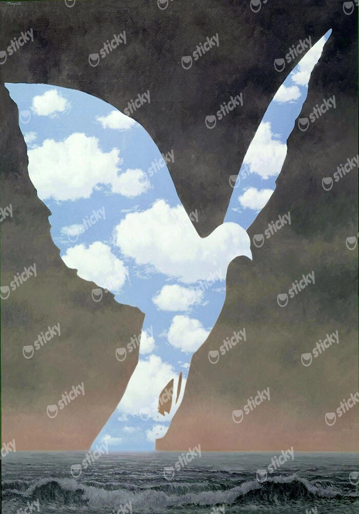 Πινακας σε καμβά MAGRITTE - THE LARGE FAMILY