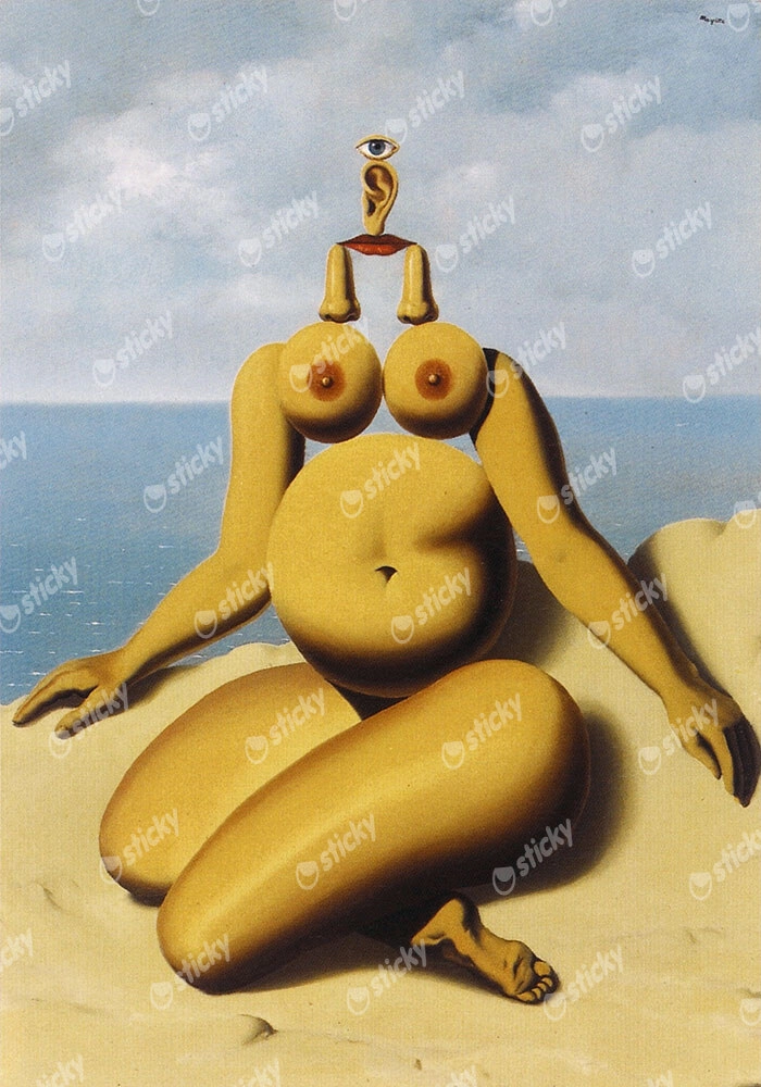 Πινακας σε καμβά MAGRITTE - THE WHITE RACE