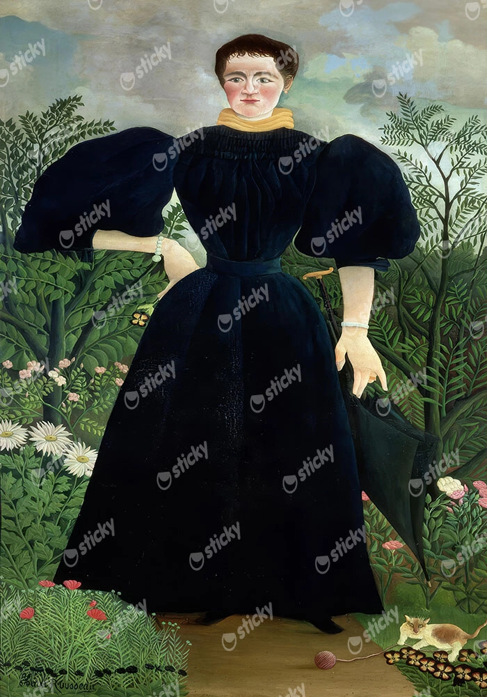 Πινακας σε καμβά HENRI ROUSSEAU - PORTRAIT OF A WOMAN