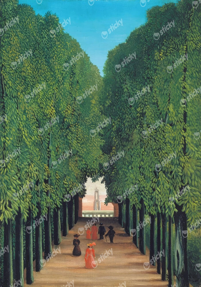 Πινακας σε καμβά HENRI ROUSSEAU - THE AVENUE IN THE PARK AT SAINT CLOUD