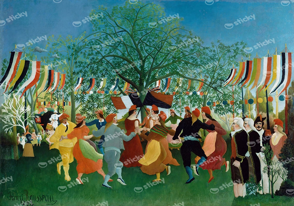 Πινακας σε καμβά HENRI ROUSSEAU - A CENTENNIAL OF INDEPENDENCE