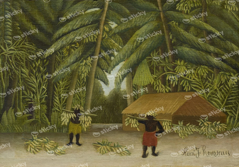 Πινακας σε καμβά HENRI ROUSSEAU - BANANA HARVEST