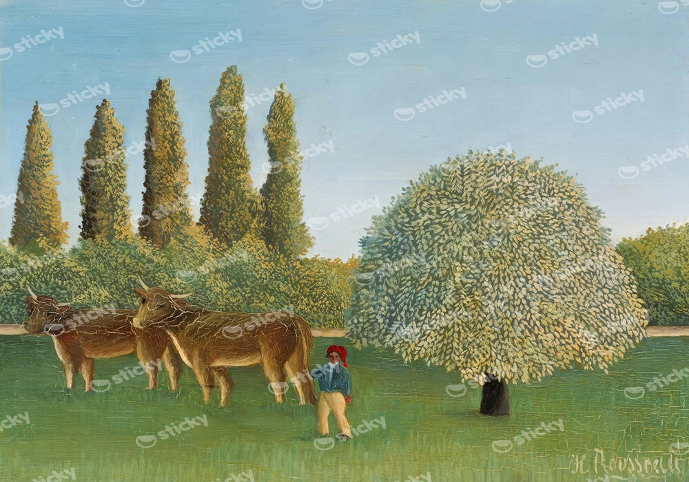 Πινακας σε καμβά HENRI ROUSSEAU - MEADOWLAND