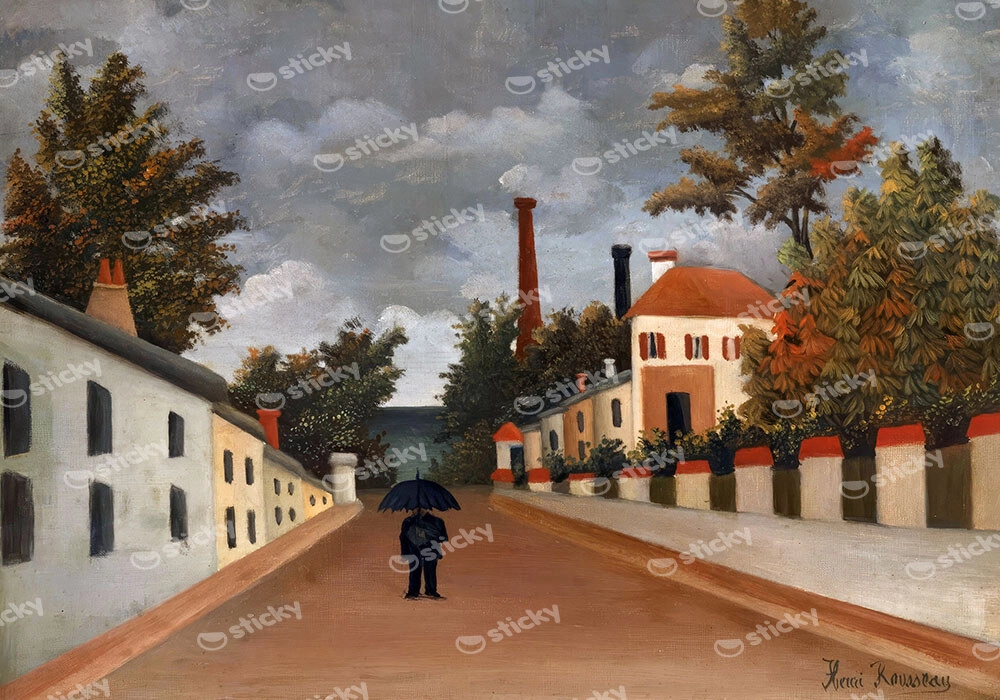 Πινακας σε καμβά HENRI ROUSSEAU - OUTSKIRTS OF PARIS