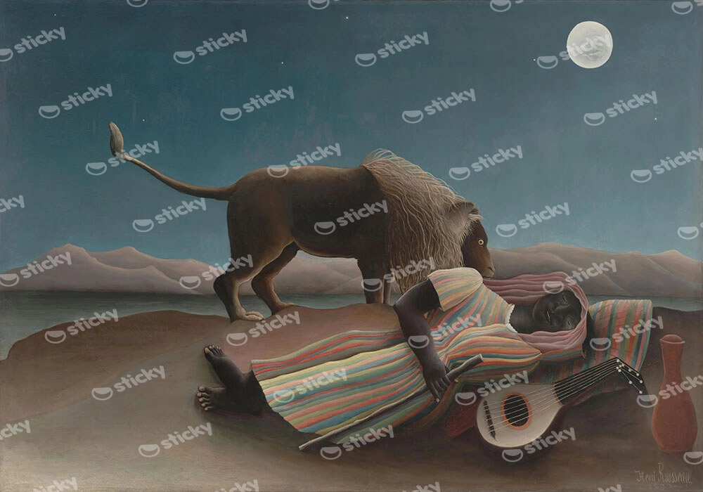 Πινακας σε καμβά HENRI ROUSSEAU - THE SLEEPING GYPSY