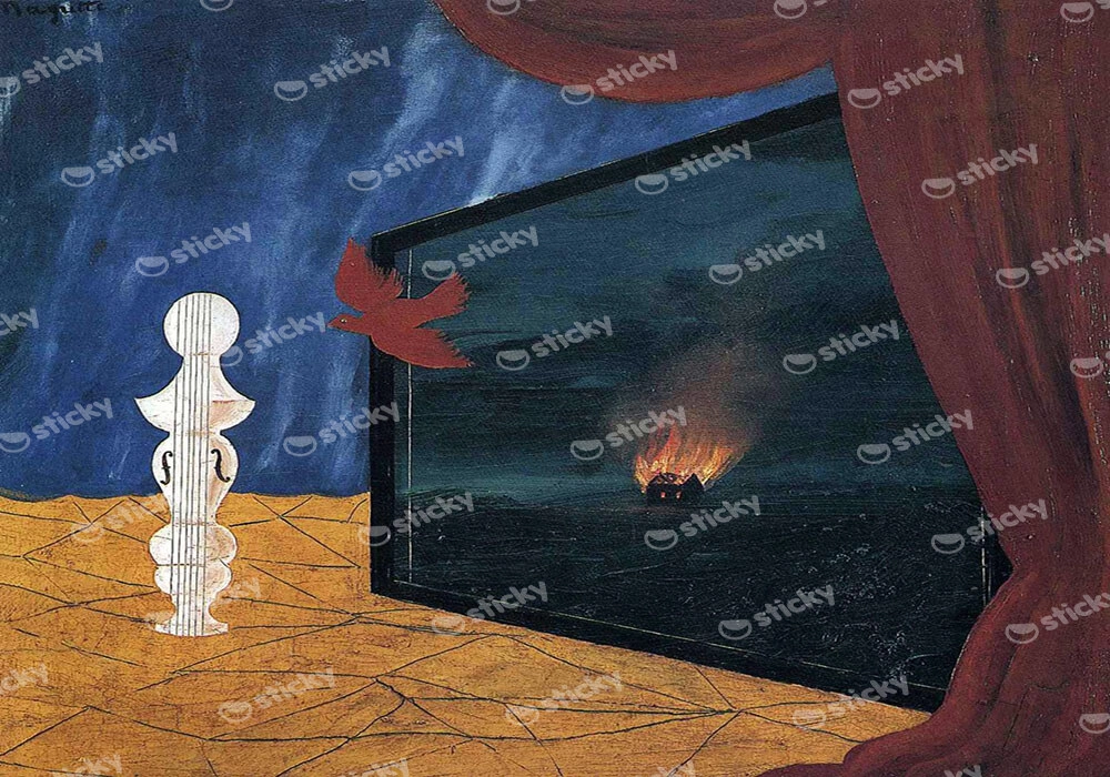 Πινακας σε καμβά MAGRITTE - NOCTURNE