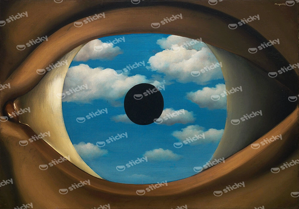 Πινακας σε καμβά MAGRITTE - THE FALSE MIRROR