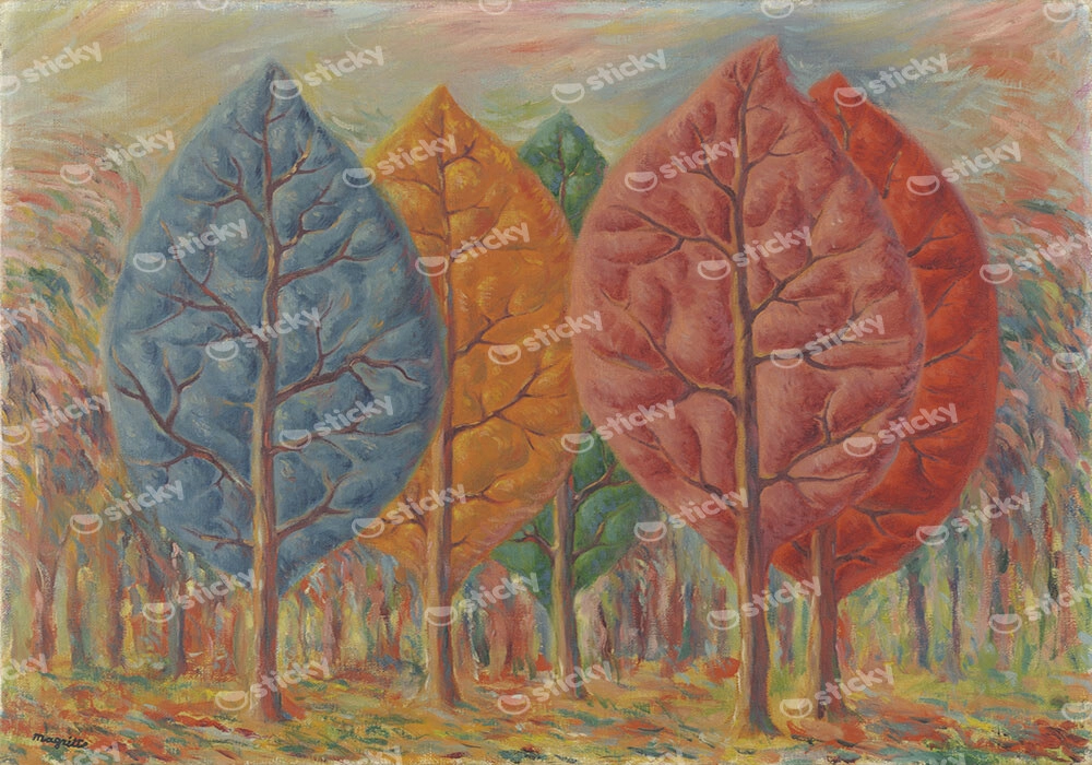 Πινακας σε καμβά MAGRITTE - THE FIRE