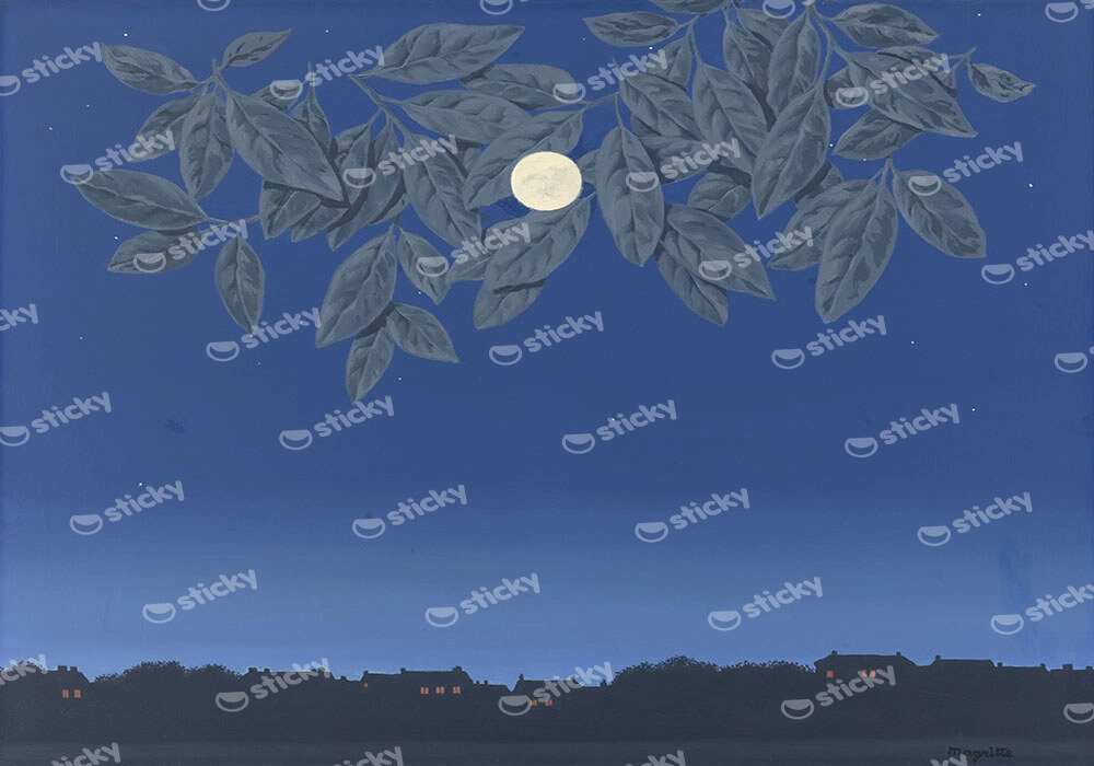 Πινακας σε καμβά MAGRITTE - THE WHITE PAGE
