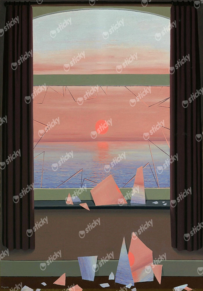 Πινακας σε καμβά MAGRITTE - THE WORD OF IMAGES