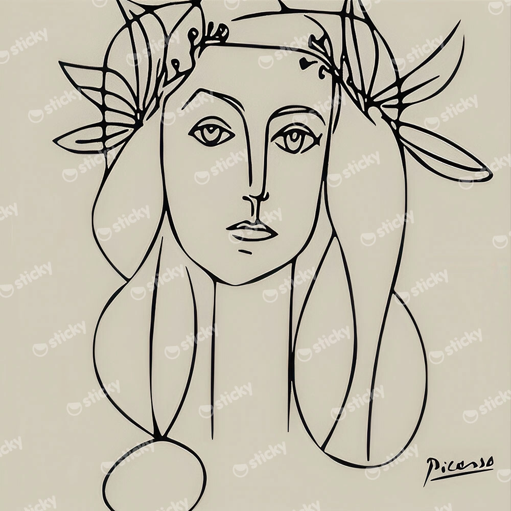 Πίνακας σε καμβά PICASSO - PORTRAIT OF FRANCOISE