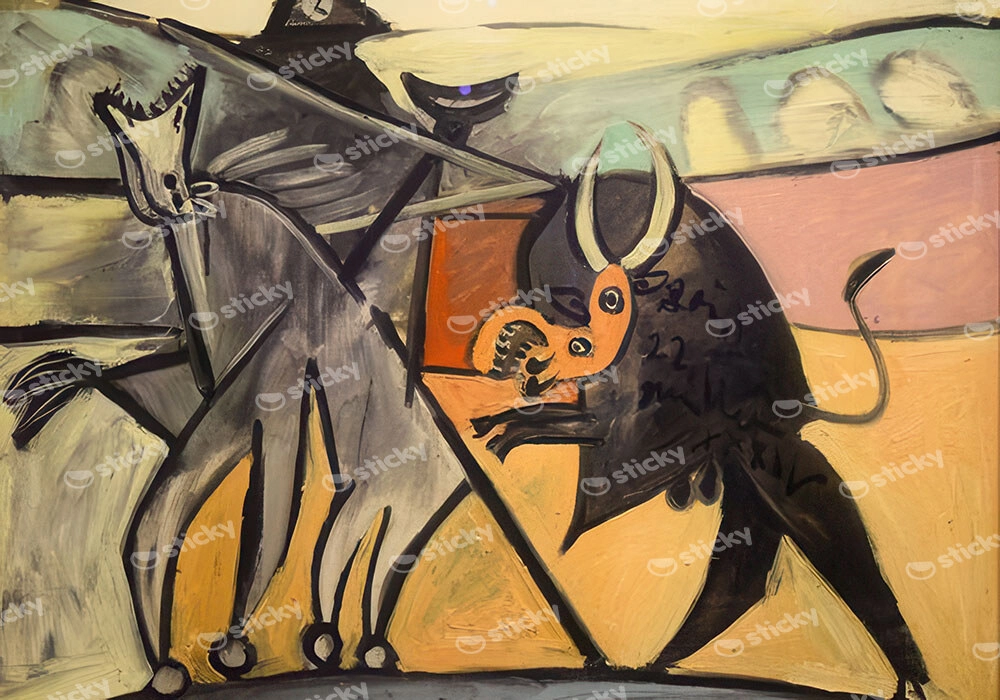 Πινακας σε καμβά PICASSO - BULLFIGHT 2