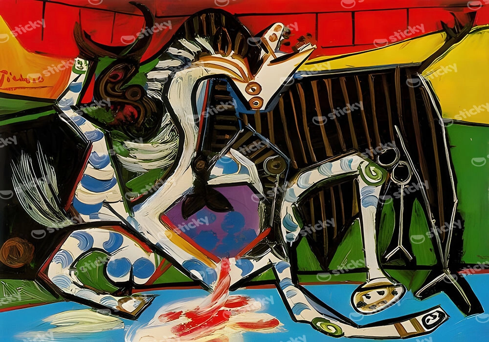 Πινακας σε καμβά PICASSO - BULLFIGHT 1934