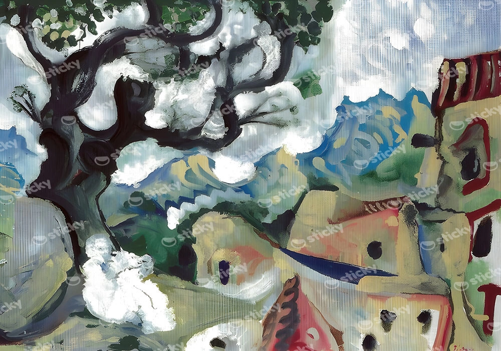 Πινακας σε καμβά PICASSO - LANDSCAPE IN THE PROVENCE
