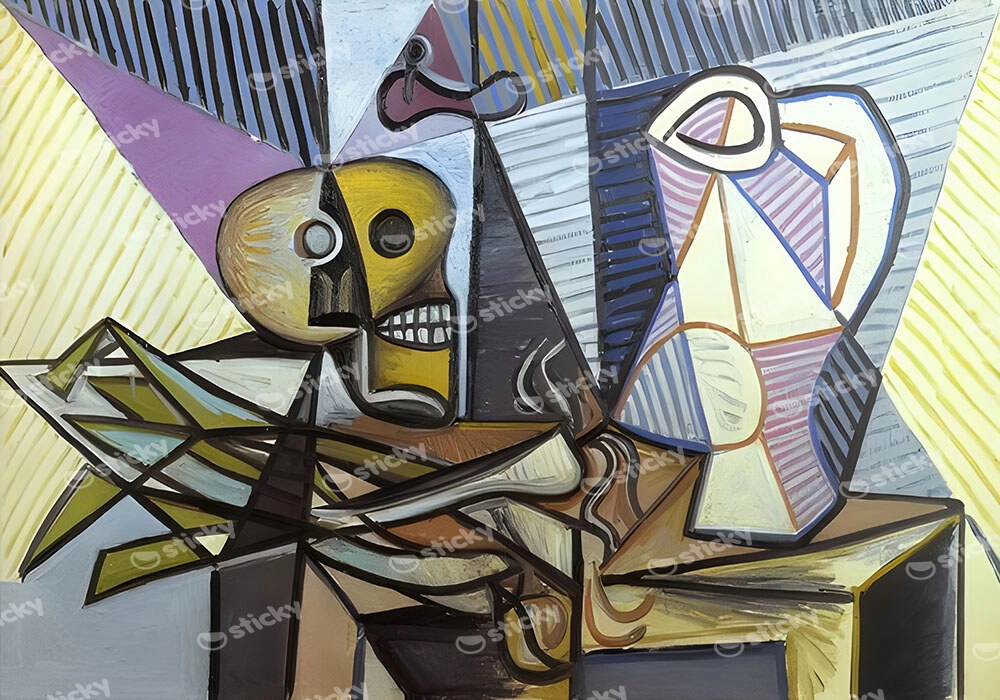 Πινακας σε καμβά PICASSO - STILL LIFE WITH SKULL LEEKS AND PITCHER 2