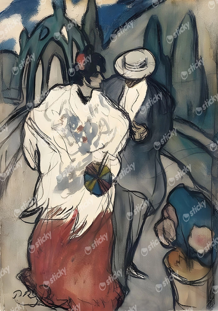 Πινακας σε καμβά PICASSO - A SPANISH COUPLE