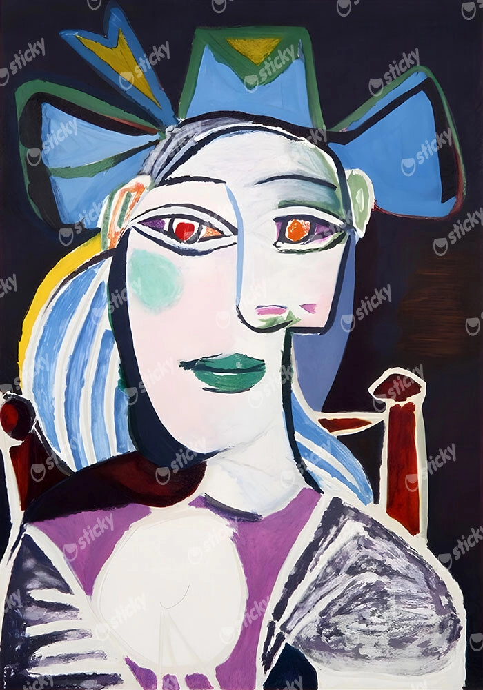 Πινακας σε καμβά PICASSO - BUST OF A WOMAN IN A BLUE HAT