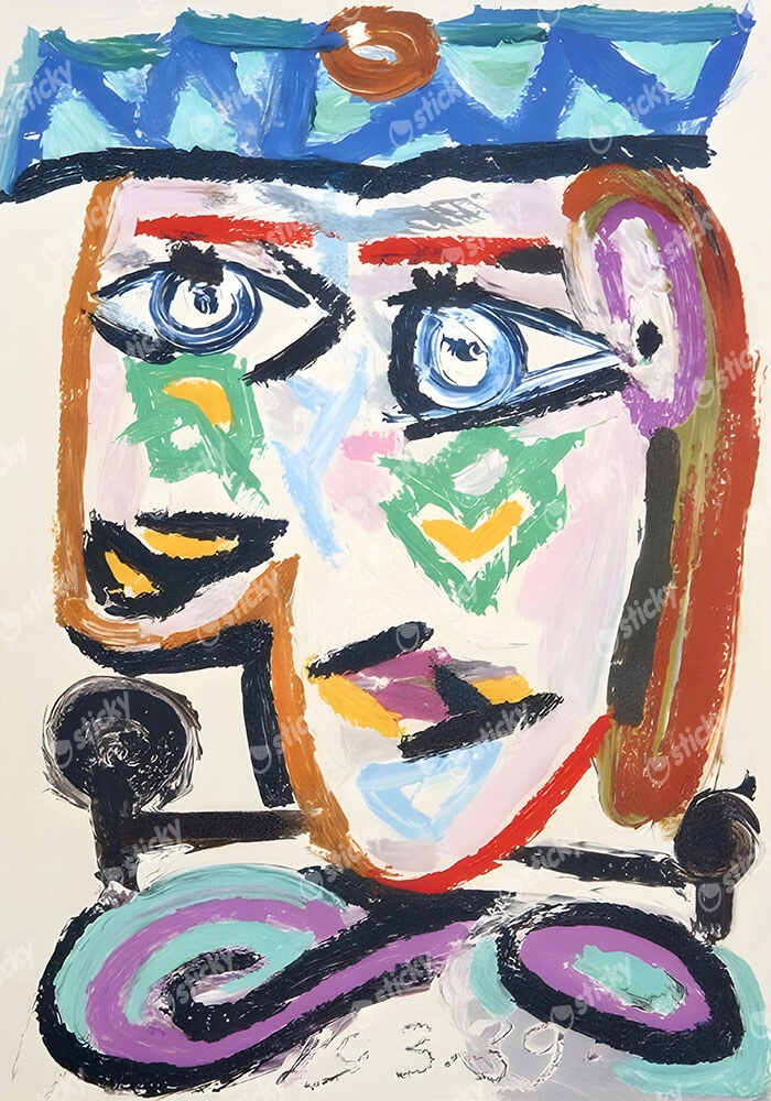 Πινακας σε καμβά PICASSO - FEMME AU BERET