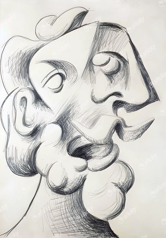 Πινακας σε καμβά PICASSO - HEAD OF A MAN