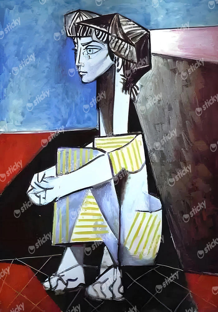 Πινακας σε καμβά PICASSO - JACQUELINE WITH CROSSED HANDS