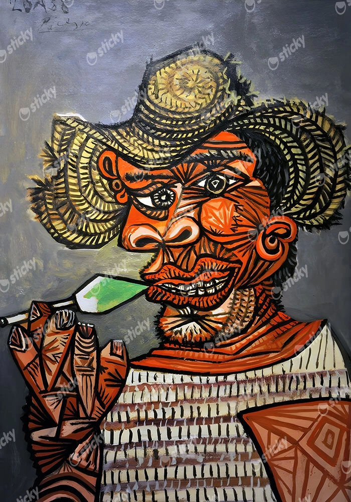 Πινακας σε καμβά PICASSO - MAN WITH A LOLLIPOP