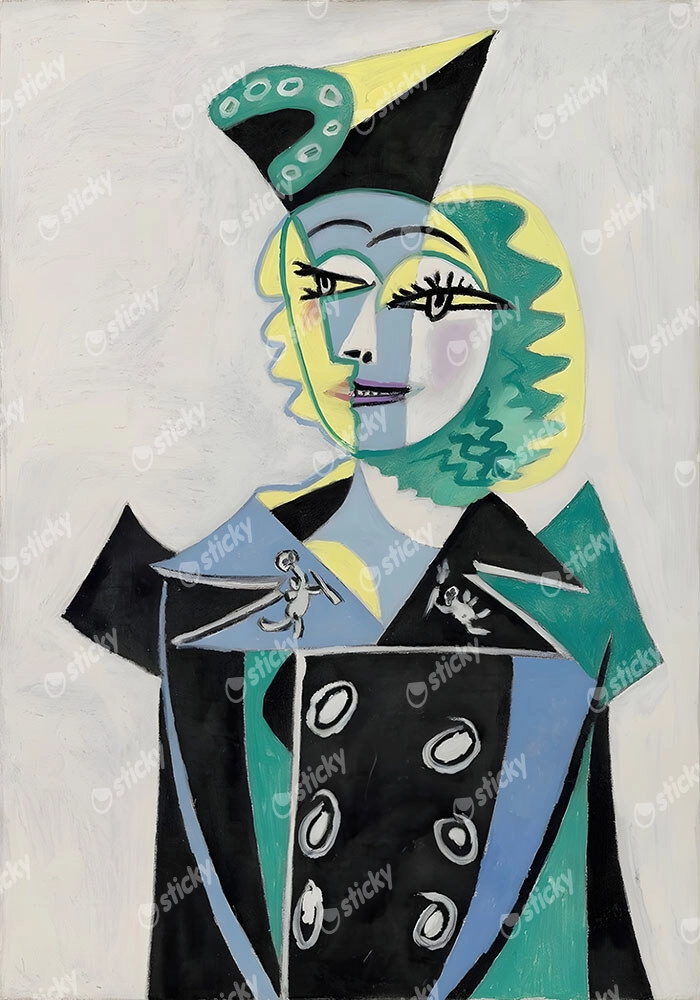 Πινακας σε καμβά PICASSO - PORTRAIT OF NUSCH ELUARD