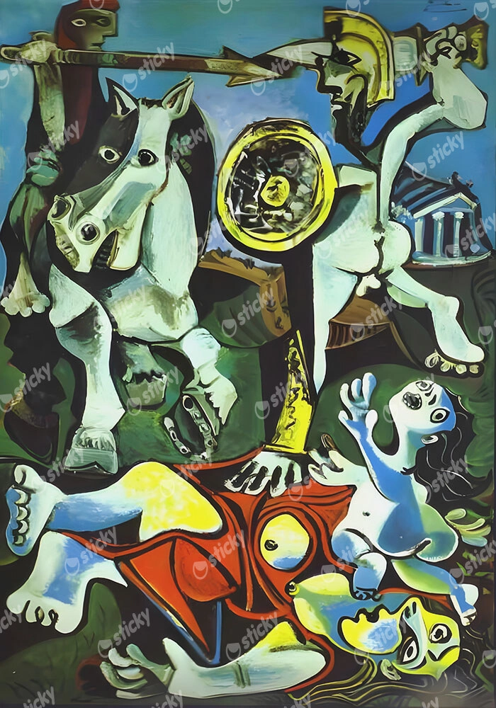 Πινακας σε καμβά PICASSO - THE RAPE OF THE SABINE WOMEN