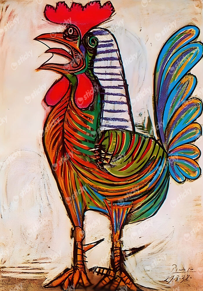 Πινακας σε καμβά PICASSO - THE ROOSTER