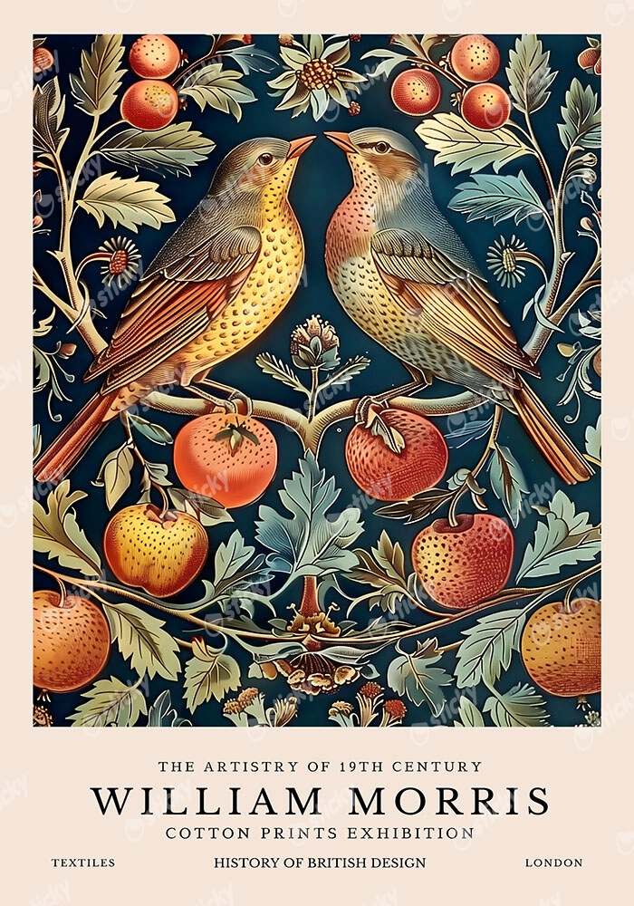 Πινακας σε καμβά WILLIAM MORRIS - BIRD 7