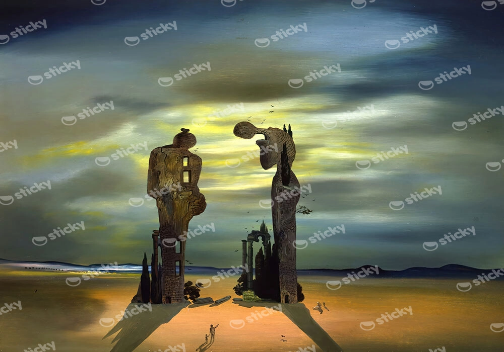 Πινακας σε καμβά DALI - ARCHEOLOGICAL REMINISCENCE OF MILLET'S ANGELUS