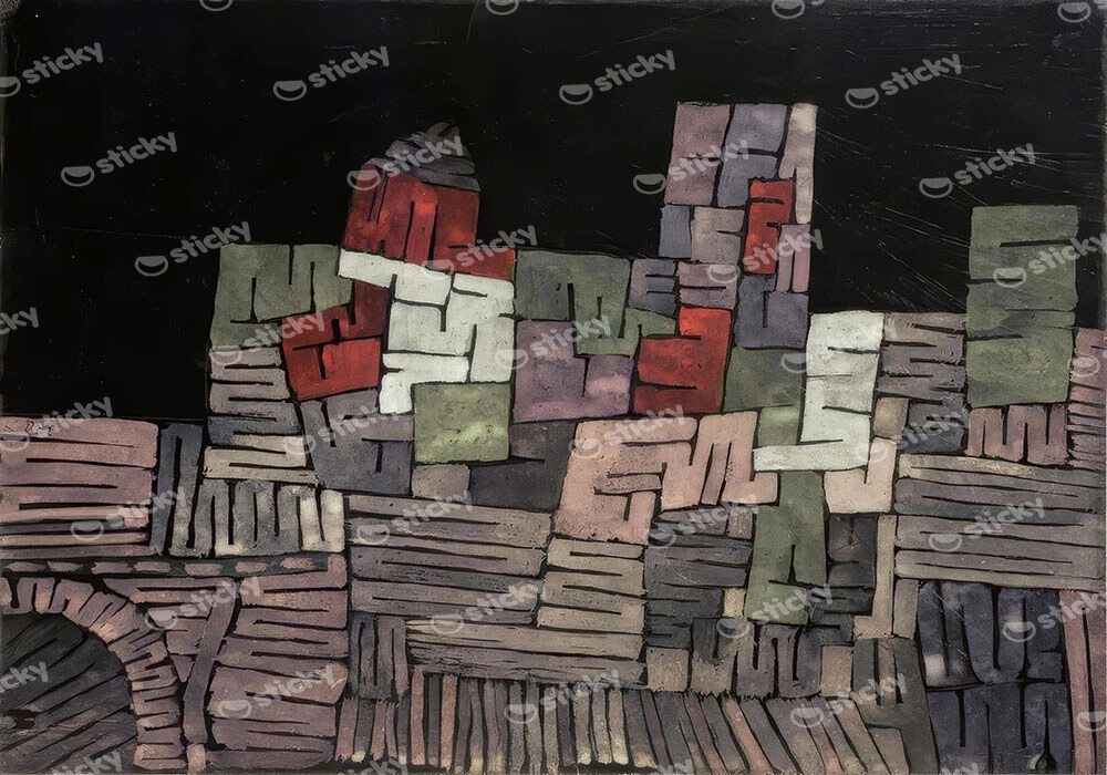 Πινακας σε καμβά PAUL KLEE - ANCIENT MANSORY SICILY