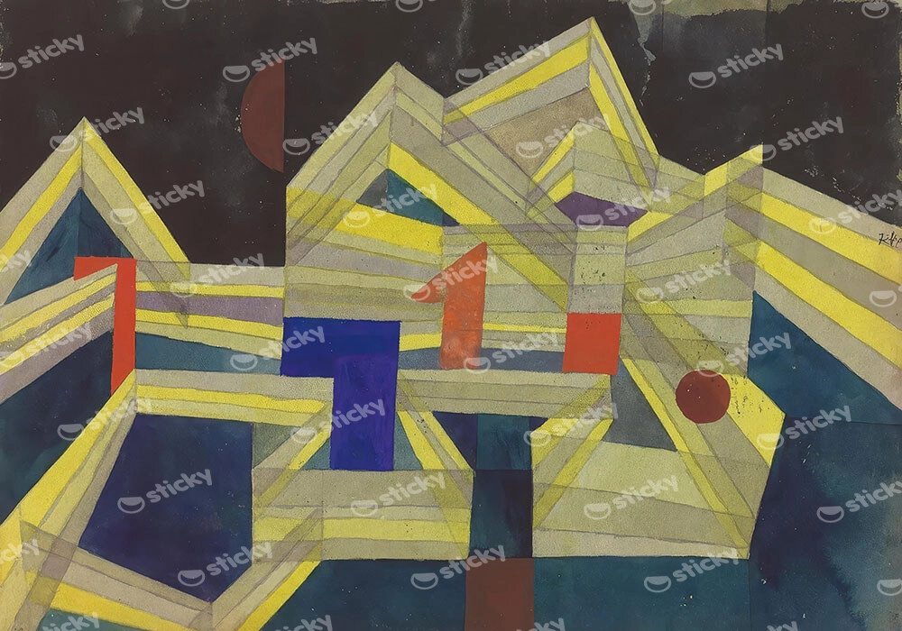 Πινακας σε καμβά PAUL KLEE - ARCHITECTURE