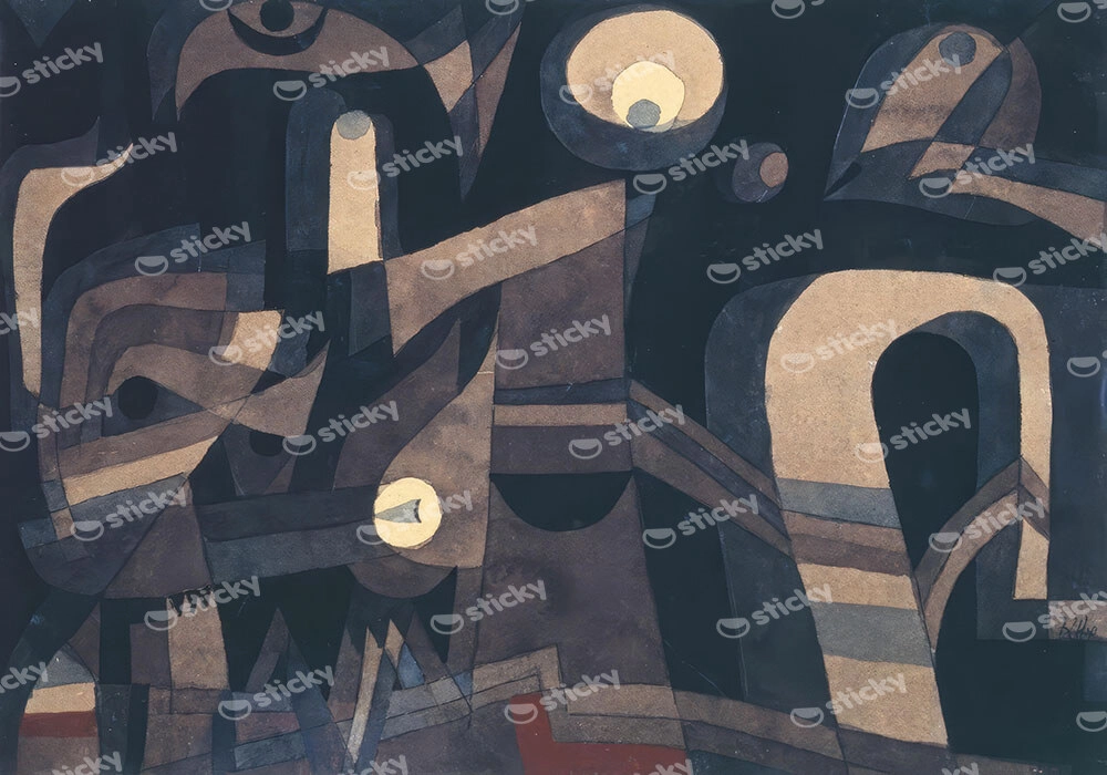 Πινακας σε καμβά PAUL KLEE - AT NIGHT