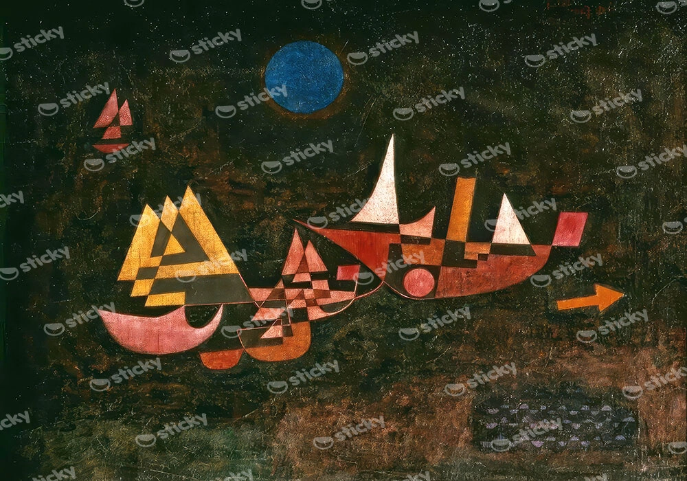 Πινακας σε καμβά PAUL KLEE - DEPARTURE OF THE SHIPS