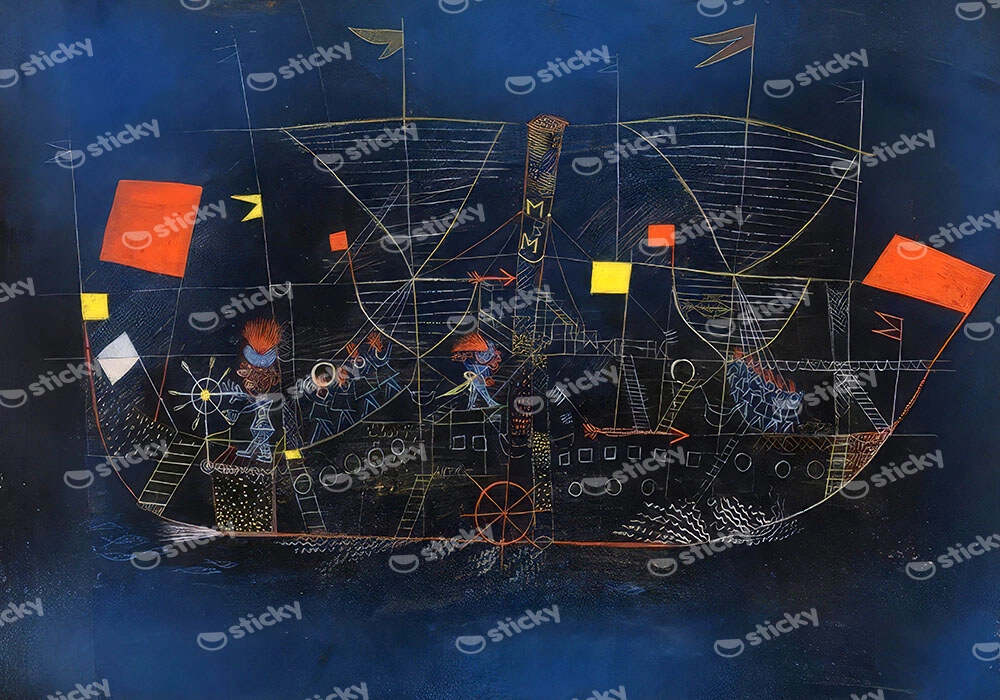 Πινακας σε καμβά PAUL KLEE - THE ADVENTURE SHIP