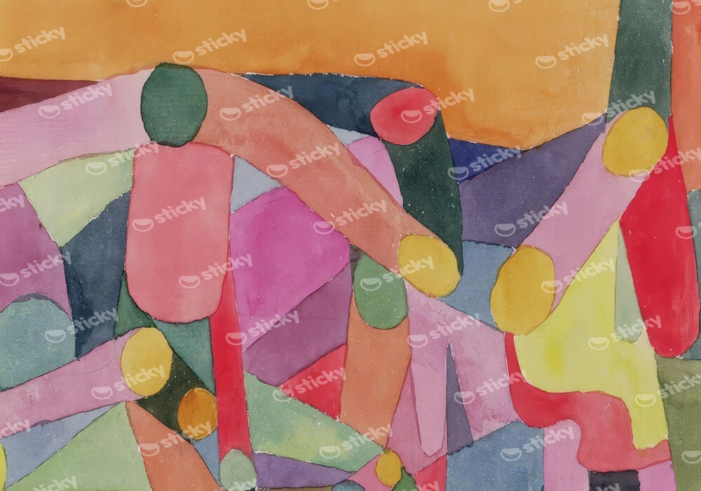 Πινακας σε καμβά PAUL KLEE - UNTITLED COLOUR COMPOSITION