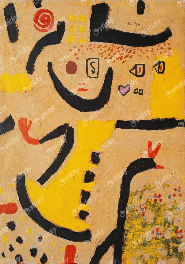 Πινακας σε καμβά PAUL KLEE - A CHILDREN'S GAME