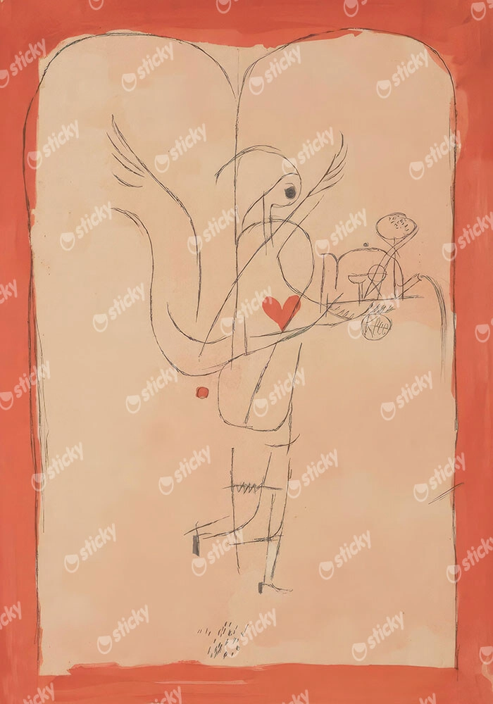 Πινακας σε καμβά PAUL KLEE - A GENIUS SERVES A SMALL BREAKFAST