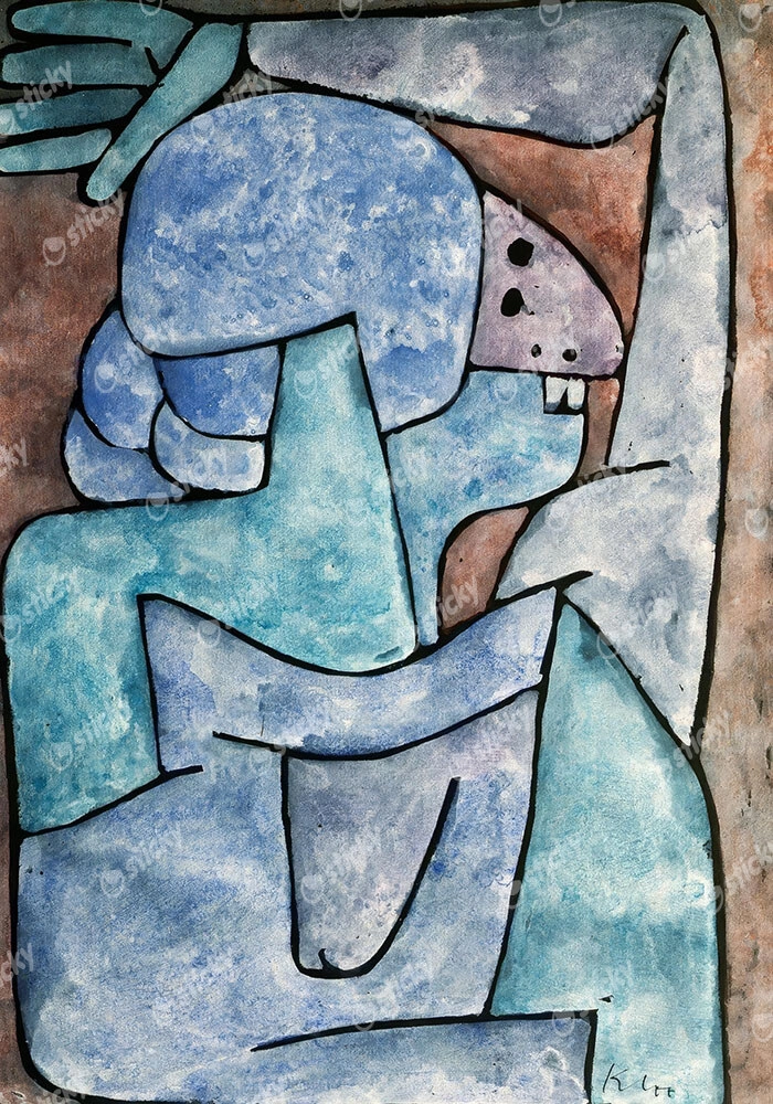 Πινακας σε καμβά PAUL KLEE - A LADY SLANDERER