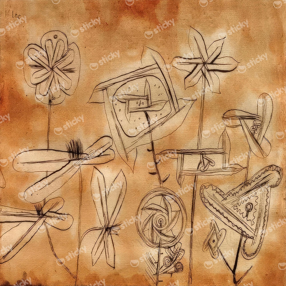 Πίνακας σε καμβά PAUL KLEE - MOVING BLOSSOMS