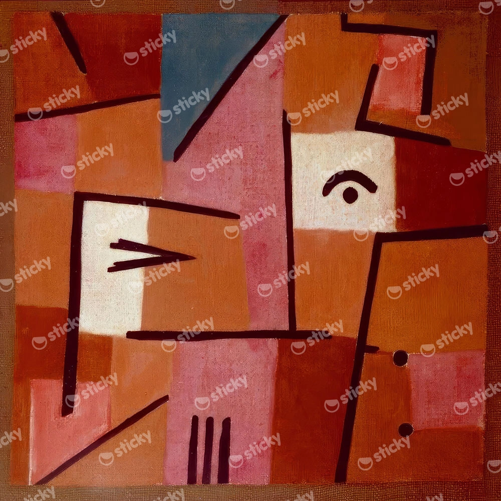 Πίνακας σε καμβά PAUL KLEE - VIEW OF RED