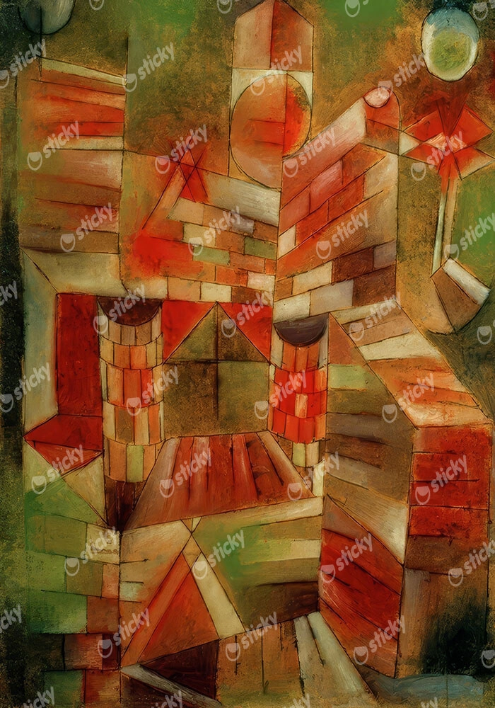 Πινακας σε καμβά PAUL KLEE - ARCHITECTURE AT THE WINDOW